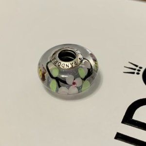 Pandora Garden Scene Murano Glass Charm